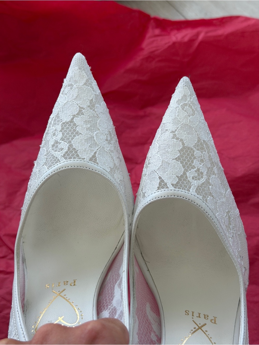 Miss Z White Lace Louboutins